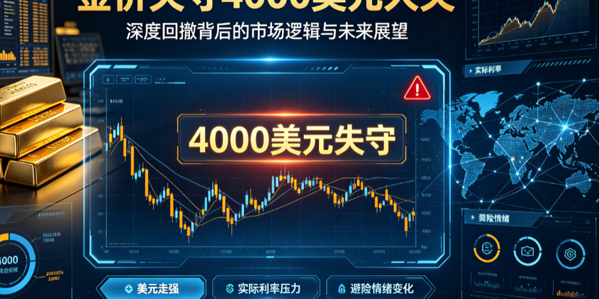 金价失守4000美元大关：深度回撤背后的市场逻辑与未来展望