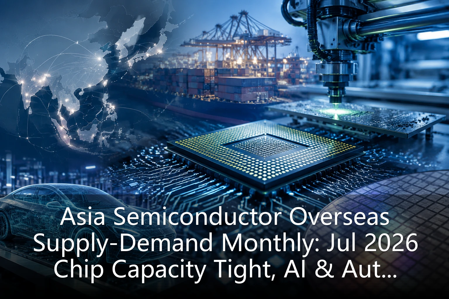 Asia Semiconductor Overseas Supply-Demand Monthly: Jul 2026 Chip Capacity Tight, AI & Auto Electronics Boost Demand