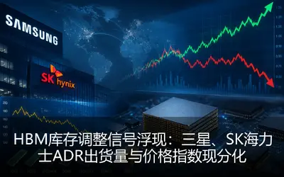 HBM库存调整信号浮现：三星、SK海力士ADR出货量与价格指数现分化