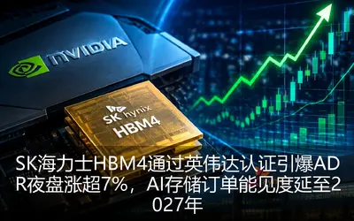 SK海力士HBM4通过英伟达认证引爆ADR夜盘涨超7%，AI存储订单能见度延至2027年