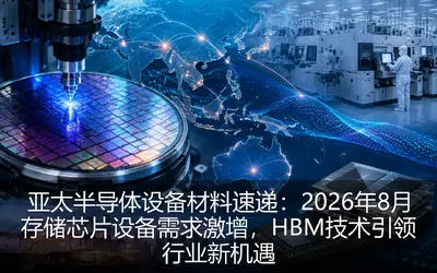 亚太半导体设备材料速递：2026年8月存储芯片设备需求激增，HBM技术引领行业新机遇