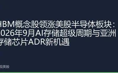 HBM概念股领涨美股半导体板块：2026年9月AI存储超级周期与亚洲存储芯片ADR新机遇