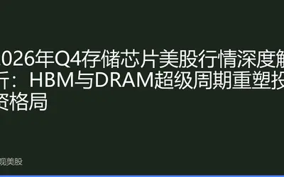 2026年Q4存储芯片美股行情深度解析：HBM与DRAM超级周期重塑投资格局