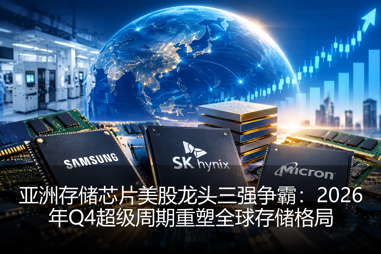 亚洲存储芯片美股龙头三强争霸：2026年Q4超级周期重塑全球存储格局