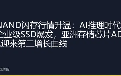 NAND闪存行情升温：AI推理时代企业级SSD爆发，亚洲存储芯片ADR迎来第二增长曲线