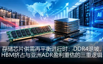 存储芯片供需再平衡进行时：DDR4退坡、HBM挤占与亚洲ADR盈利重估的三重逻辑